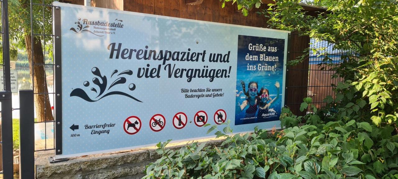 Die Ferienwohnung "Am Kietz" Schwedt Exteriör bild